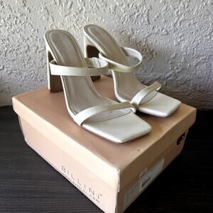 Billini neutral bone minimalist Classy block Toledo Heel size 7